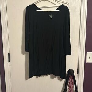 Basic black tunic